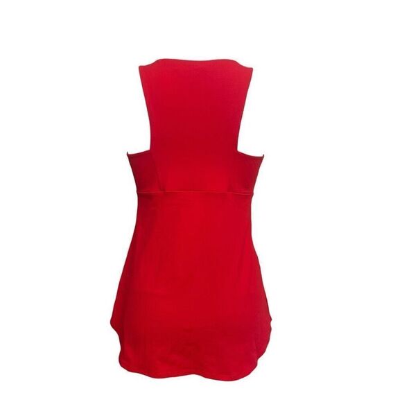 Susana Monaco Red Lycra Blend Stretchy Halter Tank Top size Medium - Picture 4 of 7